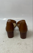 Load image into Gallery viewer, Michael Kors Womens Lena Flex Mid Brown Block Heel Ankle Strap Sandals Size 6.5