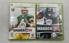 Load image into Gallery viewer, Lot Of 2 Pcs Assorted Microsoft Xbox 360 Madden NFL 09 And 07 Video Games