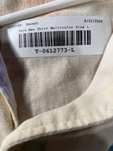 Load image into Gallery viewer, Zara Mens Multicolor Short Sleeve Collared Button-Up Shirt Size Large