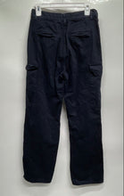 Load image into Gallery viewer, Zara Womens Blue Cotton Slash Pockets Stretch Straight Leg Cargo Pants Size 2