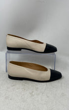 Load image into Gallery viewer, Beryol Paris Womens Beige And Black Round Toe Slip-On Ballet Flats Size 35