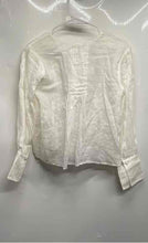 Load image into Gallery viewer, Banana Republic Womens White Pleated Long Sleeve Blouse Top Size XXS