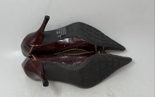 Load image into Gallery viewer, Mixx Womens Burgundy Leather Pointed Toe Slip-On Pump Heels Size 8