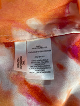 Load image into Gallery viewer, Calvin Klein Womens Orange White Tie-Dye 3/4 Sleeve Blouse Top Size Medium