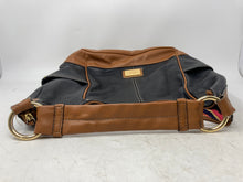 Load image into Gallery viewer, Tignanello Womens Black Brown Leather Inner Pockets Shoulder Hobo Bag