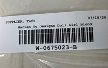 Load image into Gallery viewer, Marian Yu Designs Multicolor Floral Dress Blonde Hair Girl Porcelain Doll W/ Box