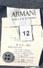 Load image into Gallery viewer, Armani Collezioni Womens Black Regular Fit Side-Zip A-Line Skirt Size 12