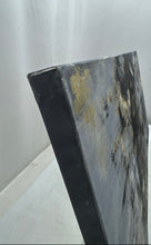 Load image into Gallery viewer, Gray And Black Abstract Canvas Art Painting Signed By Stabio Wall Decor