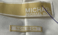 Load image into Gallery viewer, Michael Kors Mens White Cotton Long Sleeve Non-Iron Dress Shirt Size 16 1/2