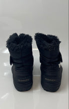 Load image into Gallery viewer, Sorel Kids Commander Black Waterproof Round Toe Mid-Calf Snow Boots Size 9