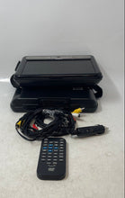 Load image into Gallery viewer, RCA Model DRC6296 Black 9" Screen Twin Mobile DVD Player System In Case Untested