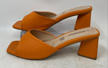 Load image into Gallery viewer, Fiorini Womens Orange Open Toe Block Heel Slip-On Mule Sandals Size 9