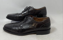 Load image into Gallery viewer, Bostonian Mens Black Leather Cap Toe Lace-Up Derby Dress Shoes Size 7.5M