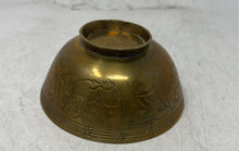 Load image into Gallery viewer, Engraved Brass Bowl With Traditional Folk Art Animal And Geometric Motifs