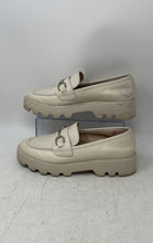 Load image into Gallery viewer, Chelsea & Violet Womens Vera Beige Leather Platform Loafer Shoes Size 8.5 M