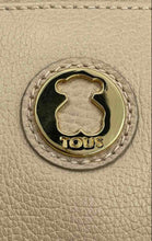 Load image into Gallery viewer, Authentic Tous Womens Beige Leather Inner Pocket Bottom Studs Satchel Handbag