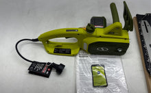 Load image into Gallery viewer, Sun Joe SWJ599E Small Green 14" Cutting Bar 9-Amp Electric Chainsaw Not Tested