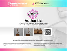 Load image into Gallery viewer, Authentic Fossil Womens Brown Genuine Leather Shoulder Crossbody Bag
