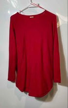 Load image into Gallery viewer, Michael Kors Womens Red Knitted Long Sleeve Round Neck Pullover Sweater Size L