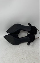Load image into Gallery viewer, Kelly & Katie Womens Emagray Black Leather Buckle Ankle Strap Heels Size 7