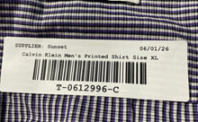 Load image into Gallery viewer, Calvin Klein Mens Multicolor Striped Long Sleeve Regular Fit Dress Shirt Size 17