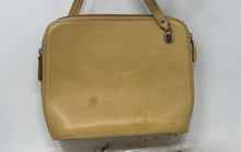 Load image into Gallery viewer, Casa Lopez Womens Yellow Pebbled Leather Zipper Crossbody Purse