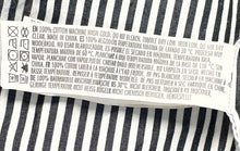 Load image into Gallery viewer, Forever 21 Mens Black White Striped Cotton Pockets Long Sleeve Button-Up Shirt S