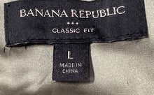 Load image into Gallery viewer, Banana Republic Womens Green Long Sleeve Classic Fit Button-Up Shirt Size Large