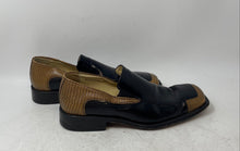 Load image into Gallery viewer, Stacy Adams Signature Mens Black And Brown Leather Formal Loafer Shoes Size 9.5