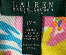 Load image into Gallery viewer, Lauren Ralph Lauren Womens Multicolor Floral Button Front Denim Jacket Size P/M