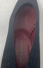 Load image into Gallery viewer, Jaime Mascaro Womens Black Square Toe Slip-On Pump Heels Size 38