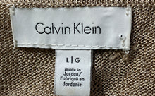Load image into Gallery viewer, Calvin Klein Womens Brown Long Sleeve Pullover Sweater Size Large