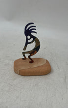 Load image into Gallery viewer, Kokopelli Dancer Metal Art Enameled Flute Player Statue Figure Sculpture