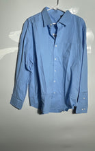 Load image into Gallery viewer, Unbranded Mens Light Blue Long Sleeve Spread Collar Button-Up Shirt Size Large