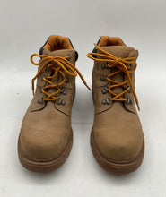 Load image into Gallery viewer, Cherokee Mens Beige Faux Leather Waterproof Lace-Up Ankle Combat Boots Size 9