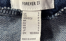 Load image into Gallery viewer, Forever 21 Womens Blue Denim Button Front Wide Strap Mini Dress Size Small