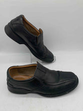 Load image into Gallery viewer, Clarks Mens 14885 Black Leather Round Toe Slip-On Loafer Shoes Size 12