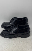 Load image into Gallery viewer, Perry Ellis Mens Black Patent Leather Lace-Up Oxford Dress Shoes Size 10.5 M