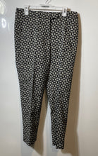 Load image into Gallery viewer, Anne Klein Womens Black White Geometric Flat Front Straight Leg Dress Pants Sz 8