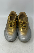 Load image into Gallery viewer, Nike Womens Air Max 1 LX Metallic Gold Platinum Lace-Up Sneakers Shoes Size 9.5