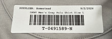 Load image into Gallery viewer, DKNY Mens Gray Short Sleeve Spread Collar Golf Polo Shirt Size Large