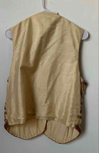 Load image into Gallery viewer, Rafaella Womens Beige Floral Beaded V-Neck Button Front Vest Size Large