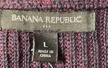 Load image into Gallery viewer, Banana Republic Mens Dark Purple Long Sleeve Pullover Sweater Size Large
