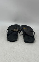 Load image into Gallery viewer, Michael Kors Womens MK Jelly Black Slip-On Flat Thong Sandals Size 10