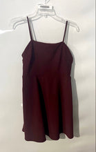 Load image into Gallery viewer, Forever 21 Womens Burgundy Sleeveless Collarless Spaghetti Straps Mini Dress L