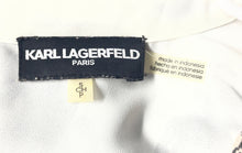 Load image into Gallery viewer, Karl Lagerfeld Womens Multicolor Floral Long Sleeve Ruffle Blouse Top Size Small