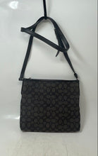 Load image into Gallery viewer, Coach Womens Brown Signature Print Adjustable Strap Shoulder Crossbody Bag