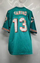Load image into Gallery viewer, Logo Athletic Mens Green NFL Miami Dolphins Dan Marino #13 Football Jersey Sz L