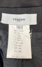 Load image into Gallery viewer, Vertigo Paris Womens Black Long Sleeve Pockets 3-Button Blazer Size Large
