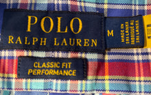 Load image into Gallery viewer, Polo Ralph Lauren Mens Blue Plaid Long Sleeve Classic Fit Button-Up Shirt Size M